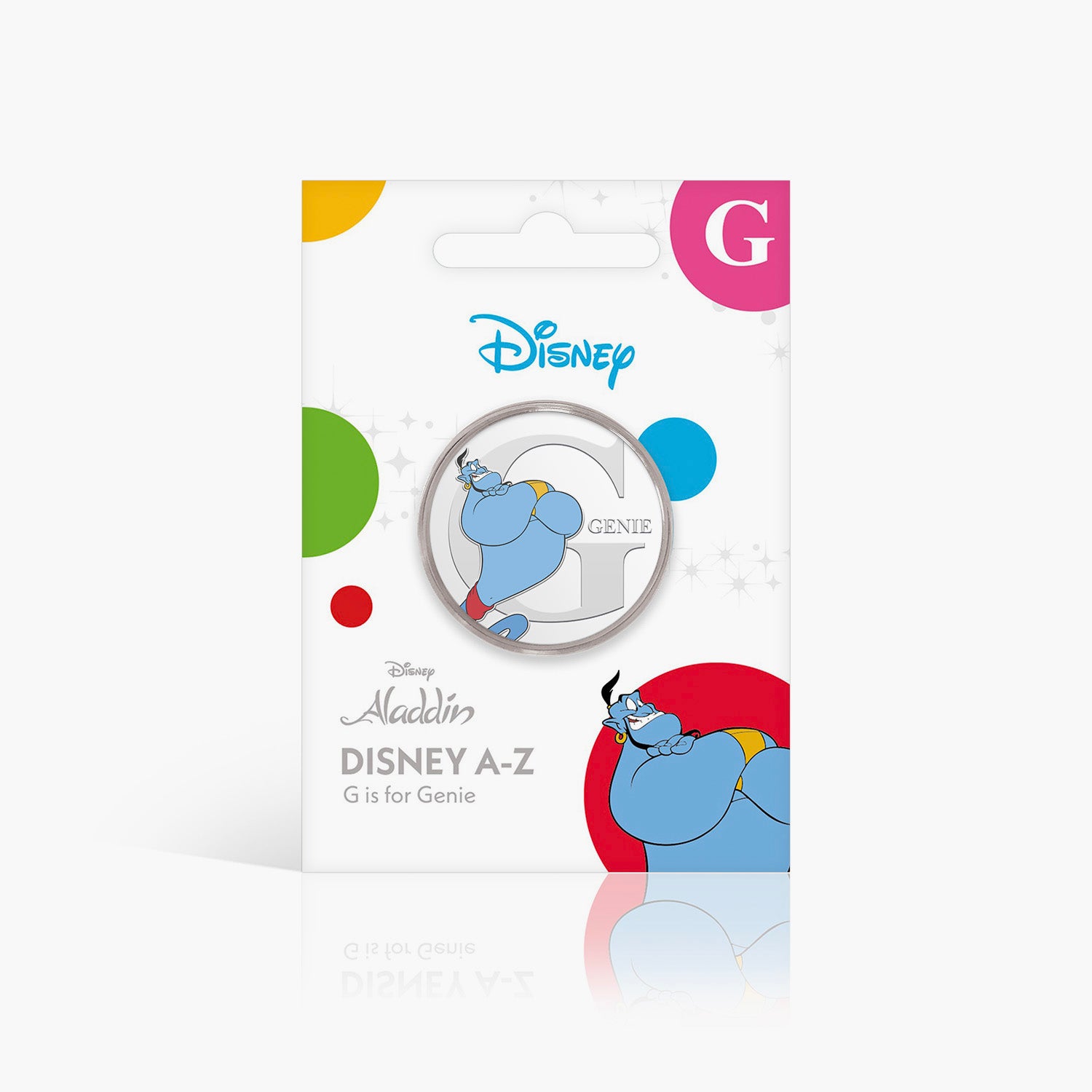 G is for Genie Silver-Plated Full Colour Commemorative