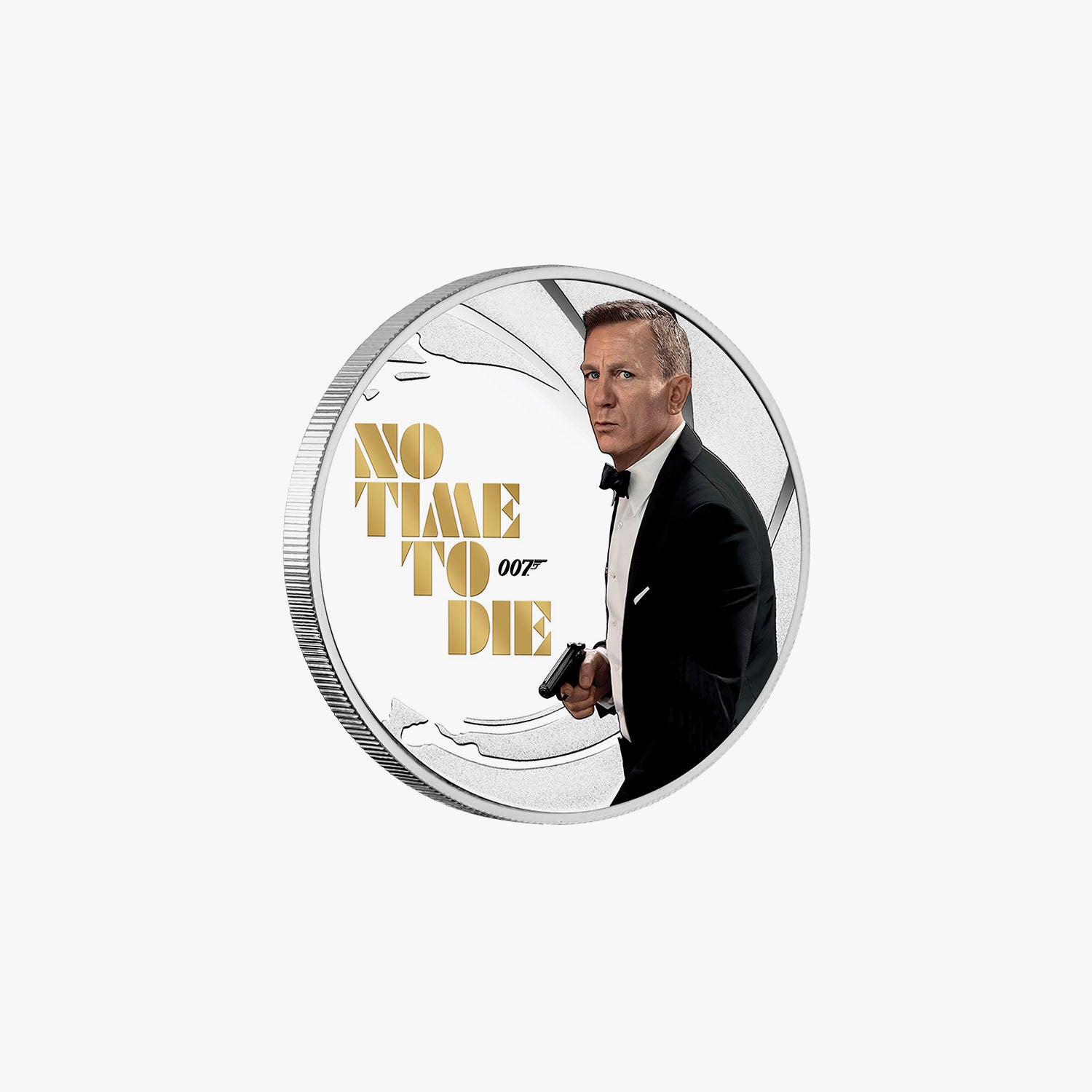 James Bond - Pas le temps de mourir pièce de film en argent massif