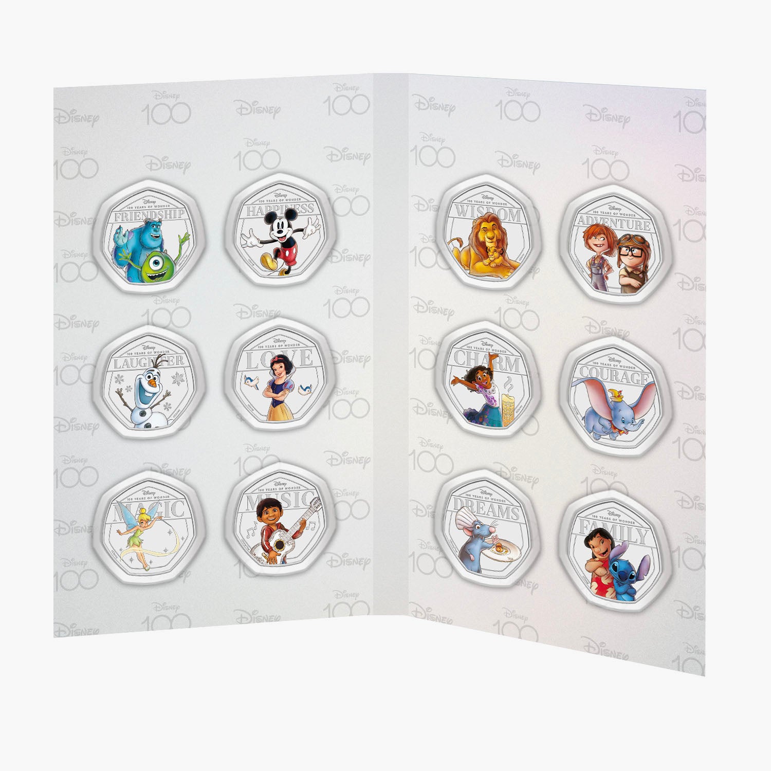 The Official 100th Anniversary of Disney 2023 Complete Coin Collection