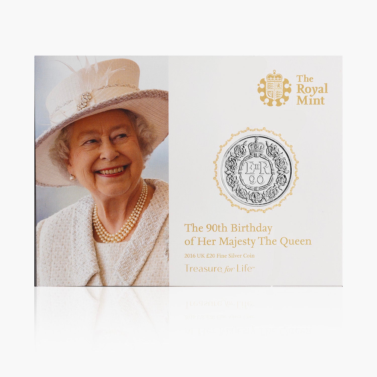 The 90th Birthday Of Queen Elizabeth II 2016 £20 Fine Silver Coin