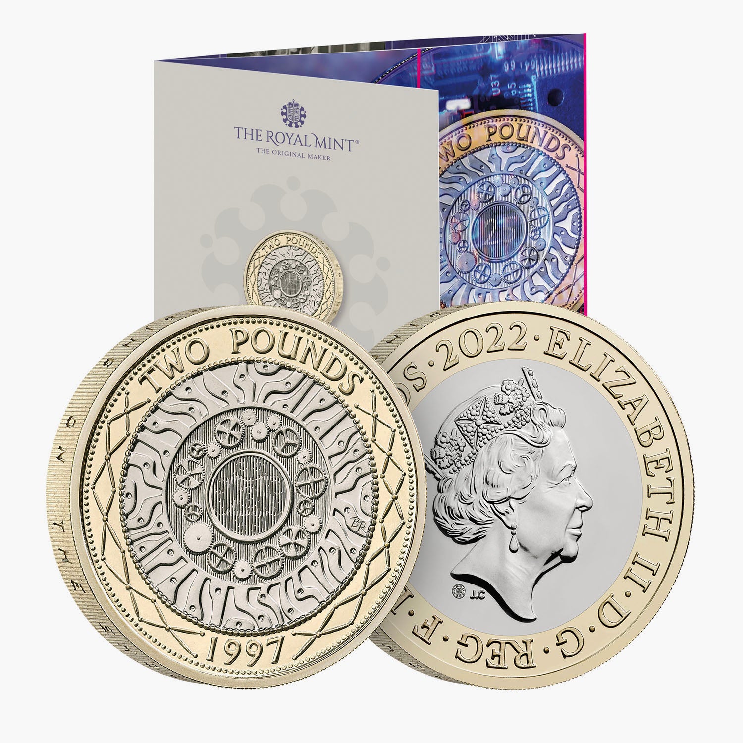 2022 英国ポンド 2 ブリリアント未流通コインの 25 周年を祝う
