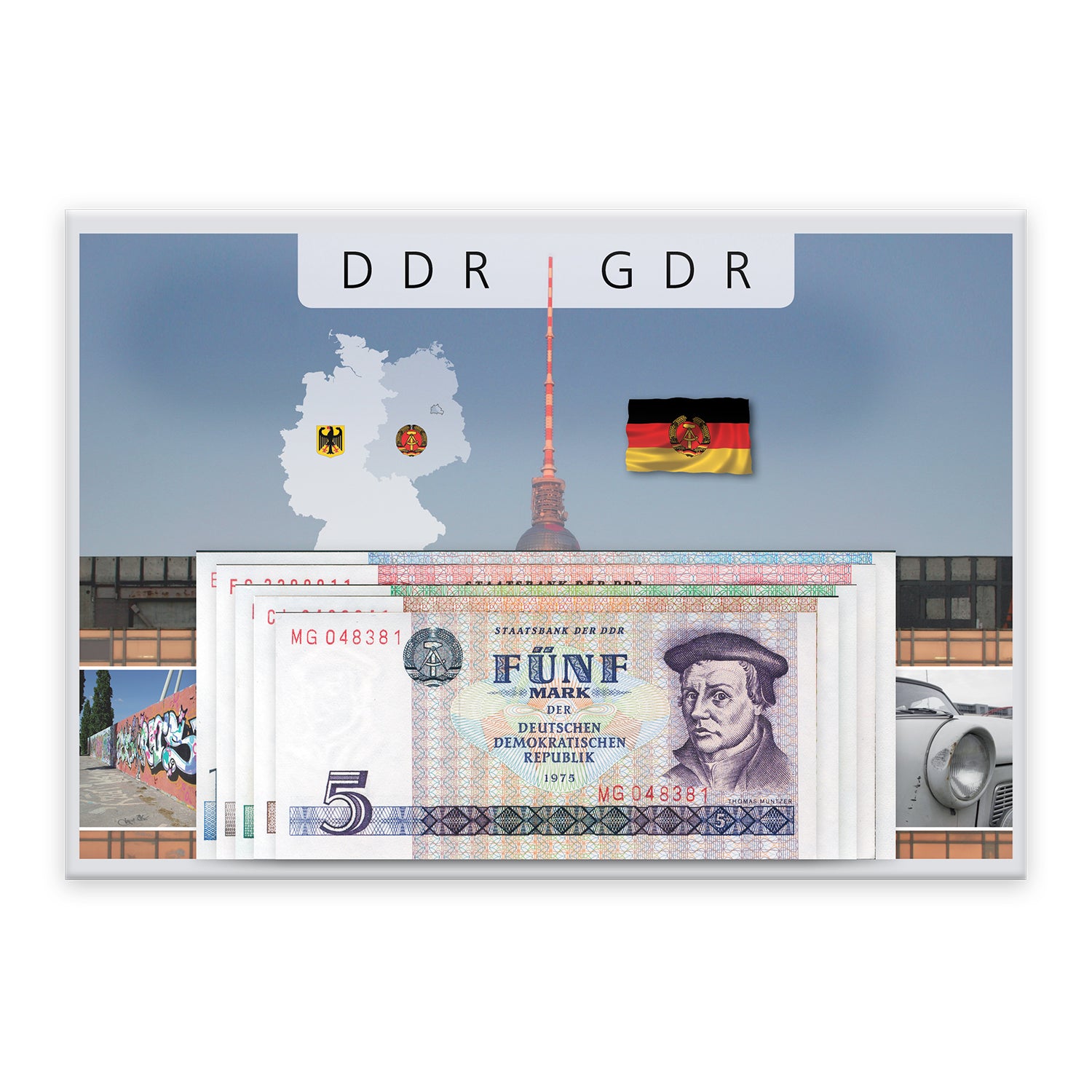 東ドイツ紙幣の完全なセット