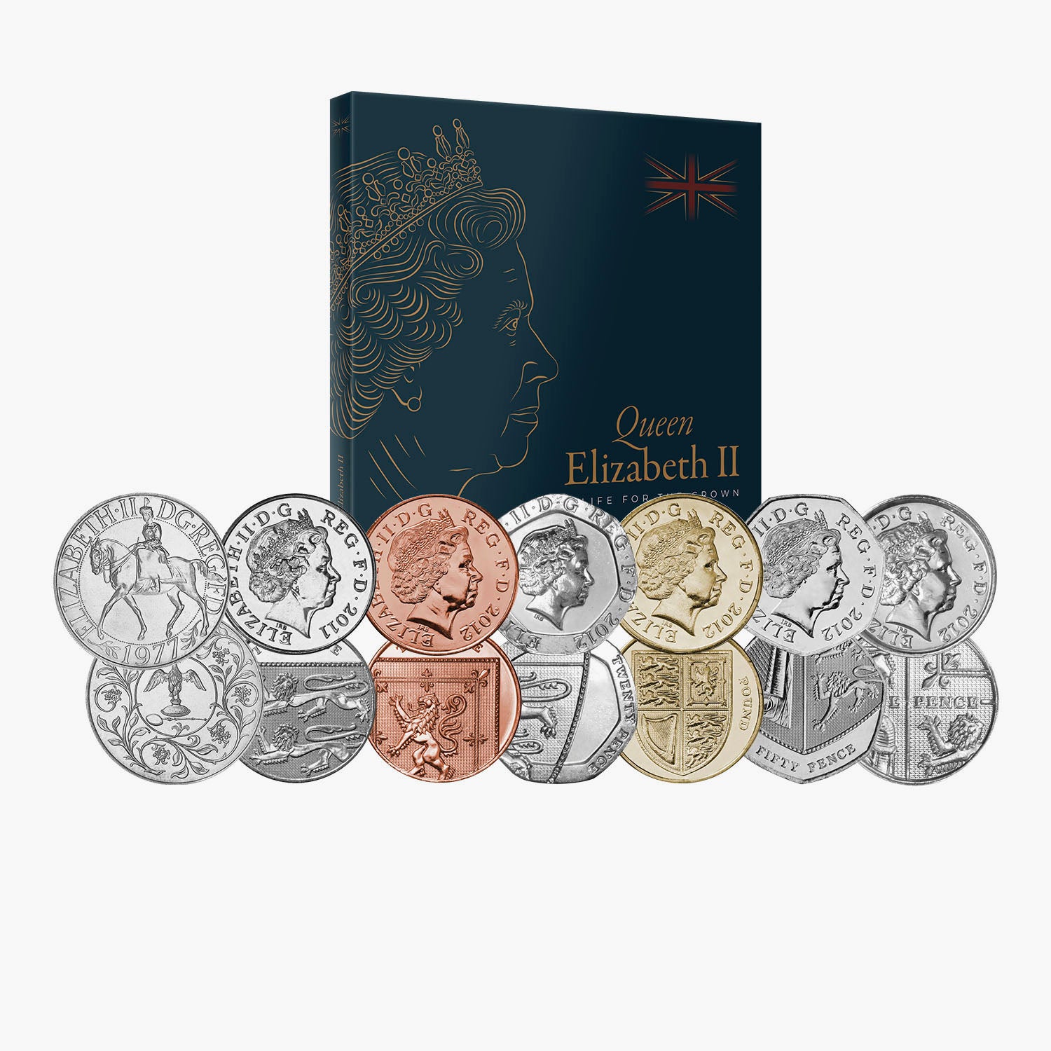 Ensemble de pièces de monnaie premium des armoiries royales