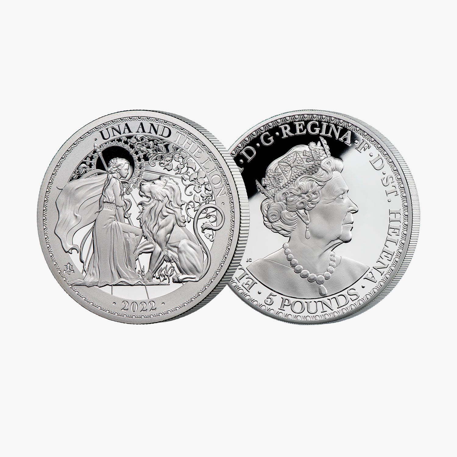 ウナとライオン £5 2022 5オンス シルバー プルーフ コイン