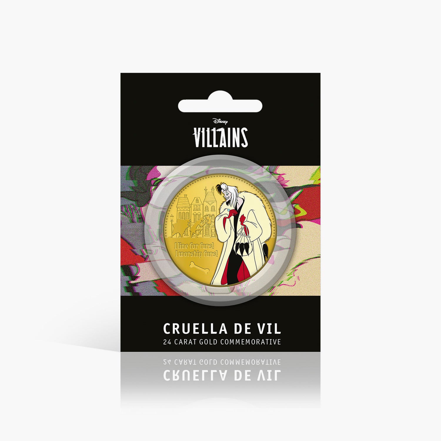 Cruella De Vil Gold-Plated Commemorative