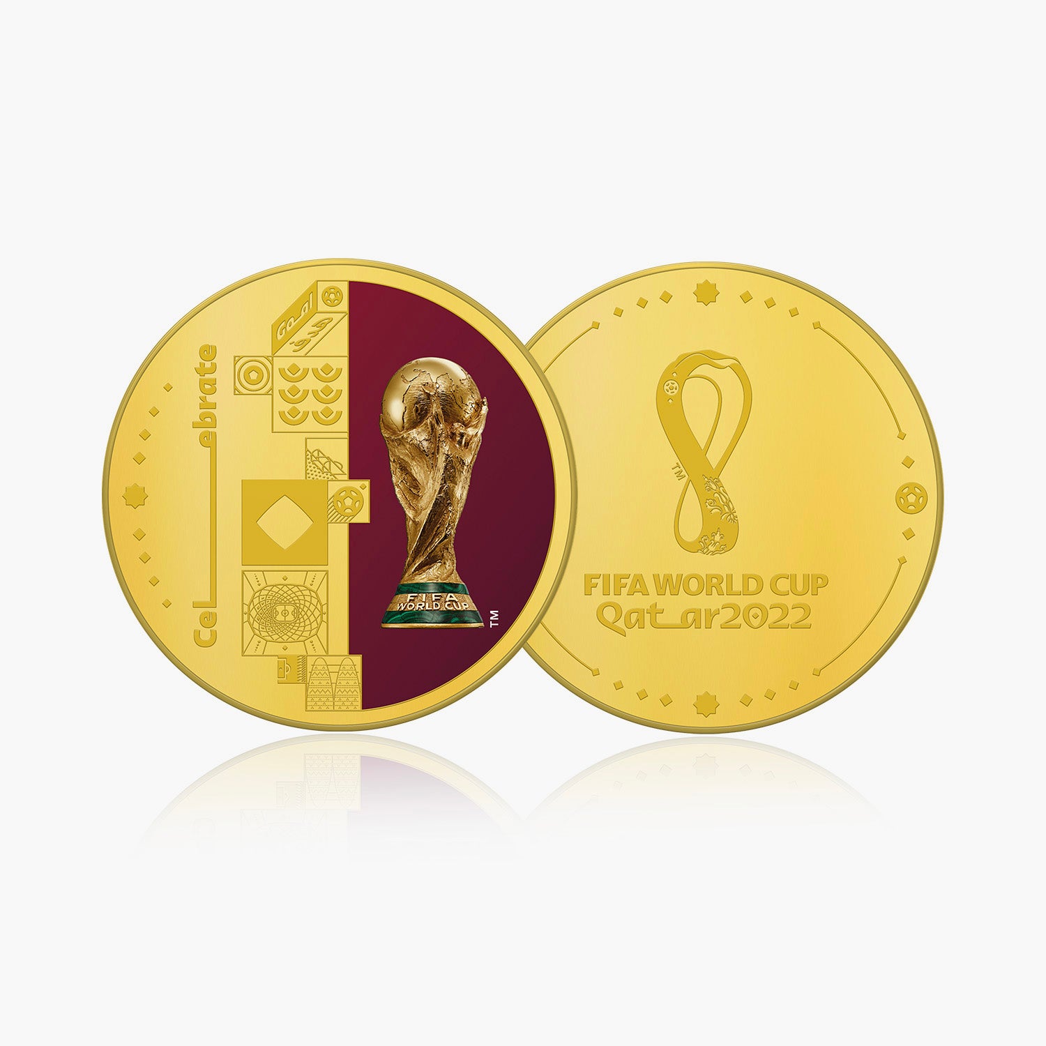 Coupe du Monde de la FIFA Qatar 50 mm Commémorative