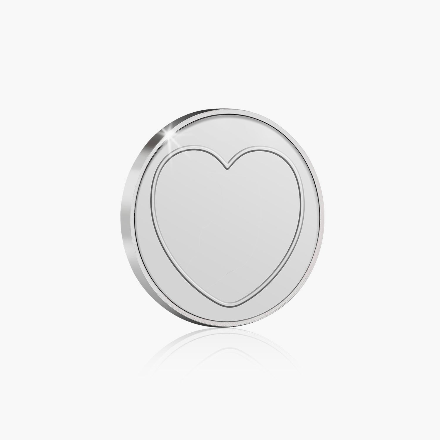 I Love You Silver Plated Love Heart in Presentation Box