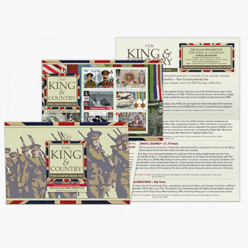 For King & Country Military Stamps Set