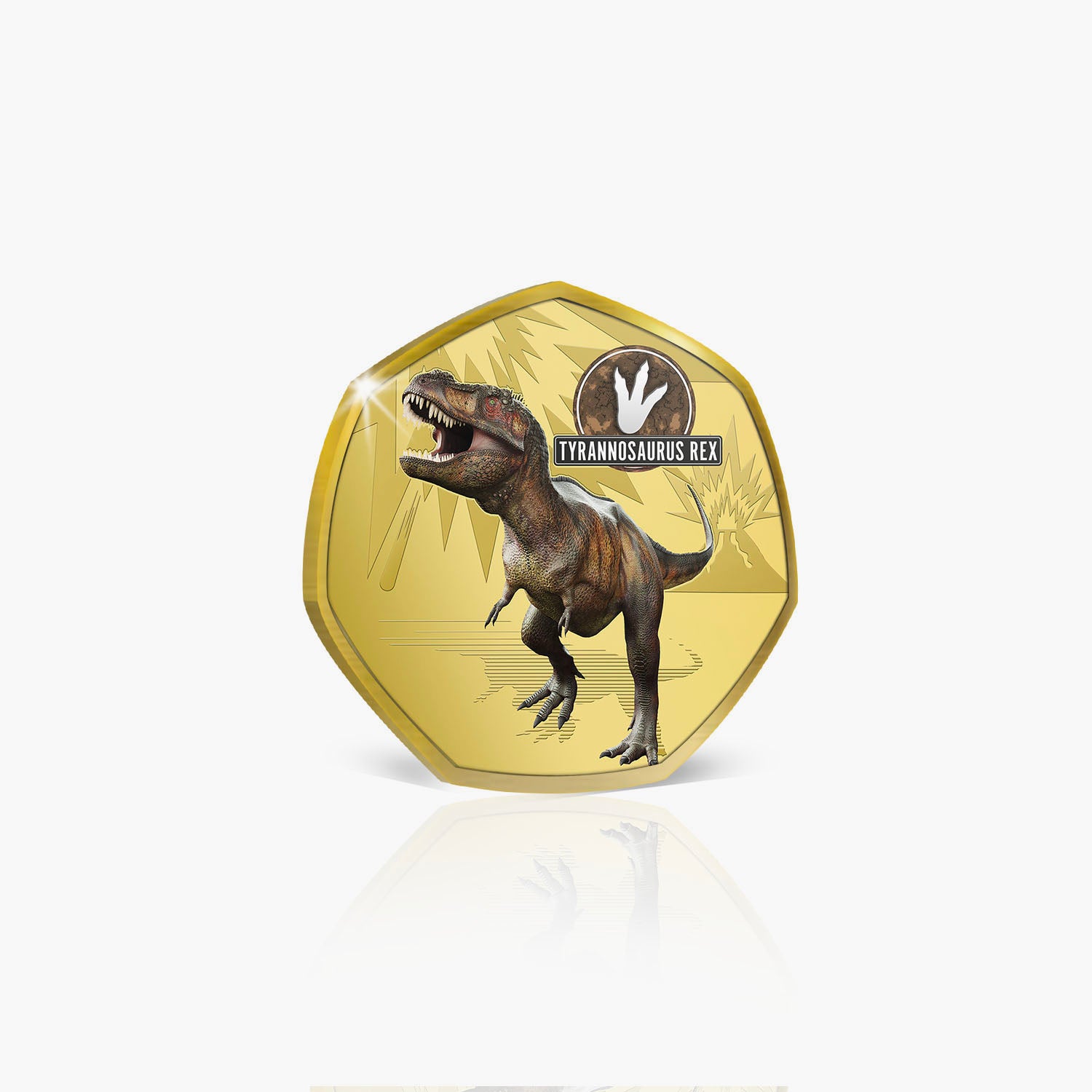 Tyrannosaurus Rex Gold Plated Coin