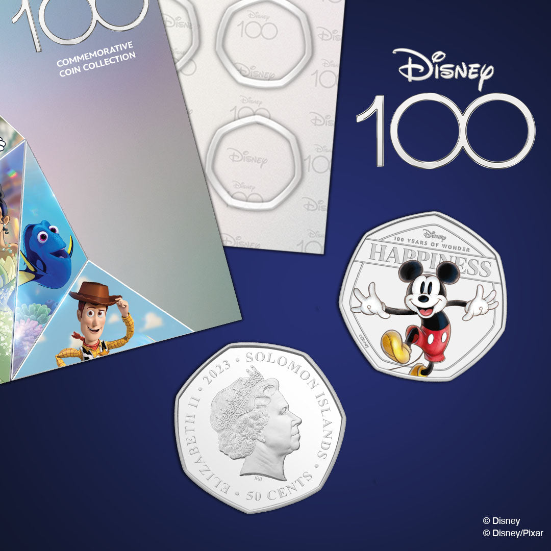 La collection officielle de pièces du 100e anniversaire de Disney 2023
