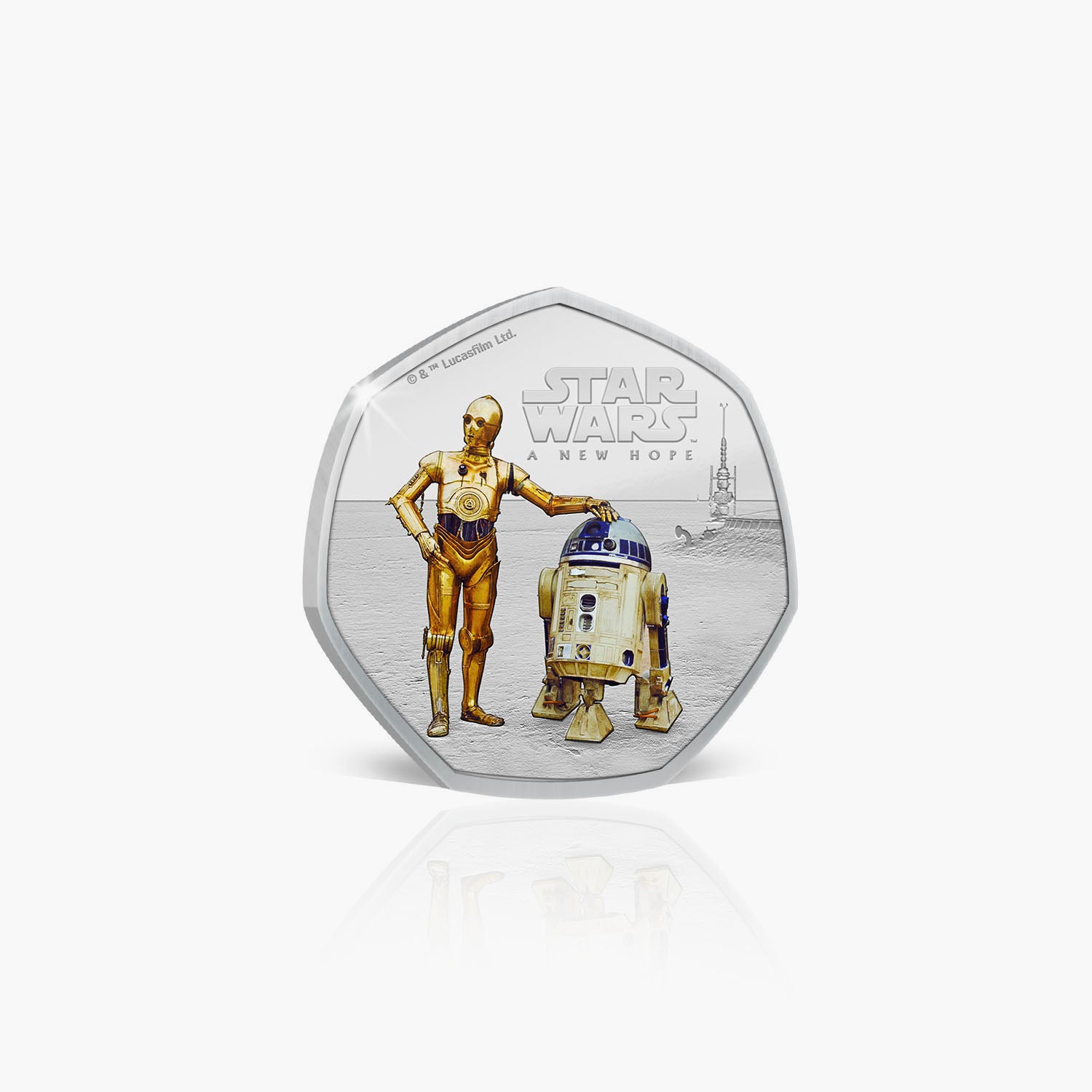 A New Hope - Droids For Sale Silver Plated Coin