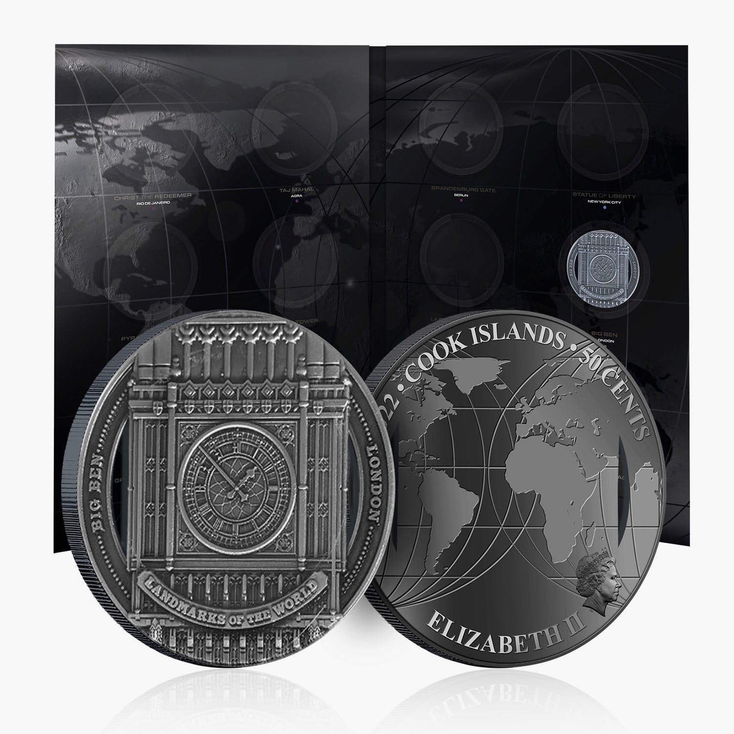 Collection de pièces de monnaie Les monuments du monde 2022 