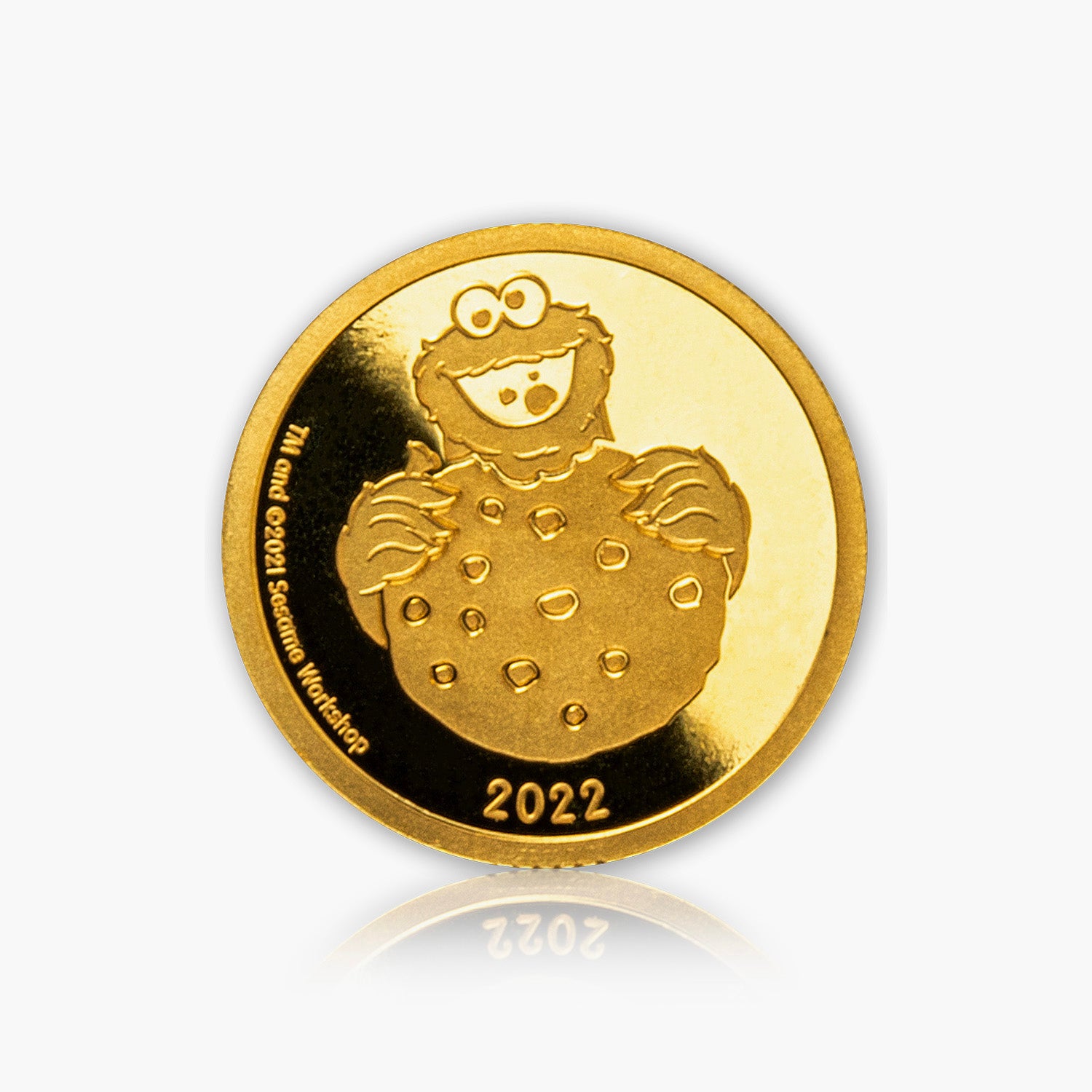 セサミストリート クッキーモンスター 0.5g ゴールドコイン