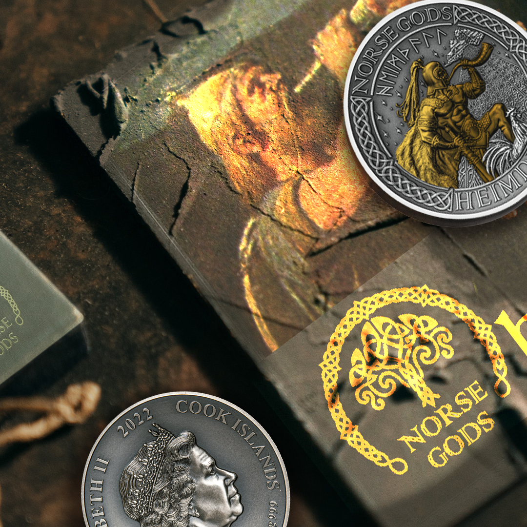 北欧神ヘイムダル 2オンス銀貨