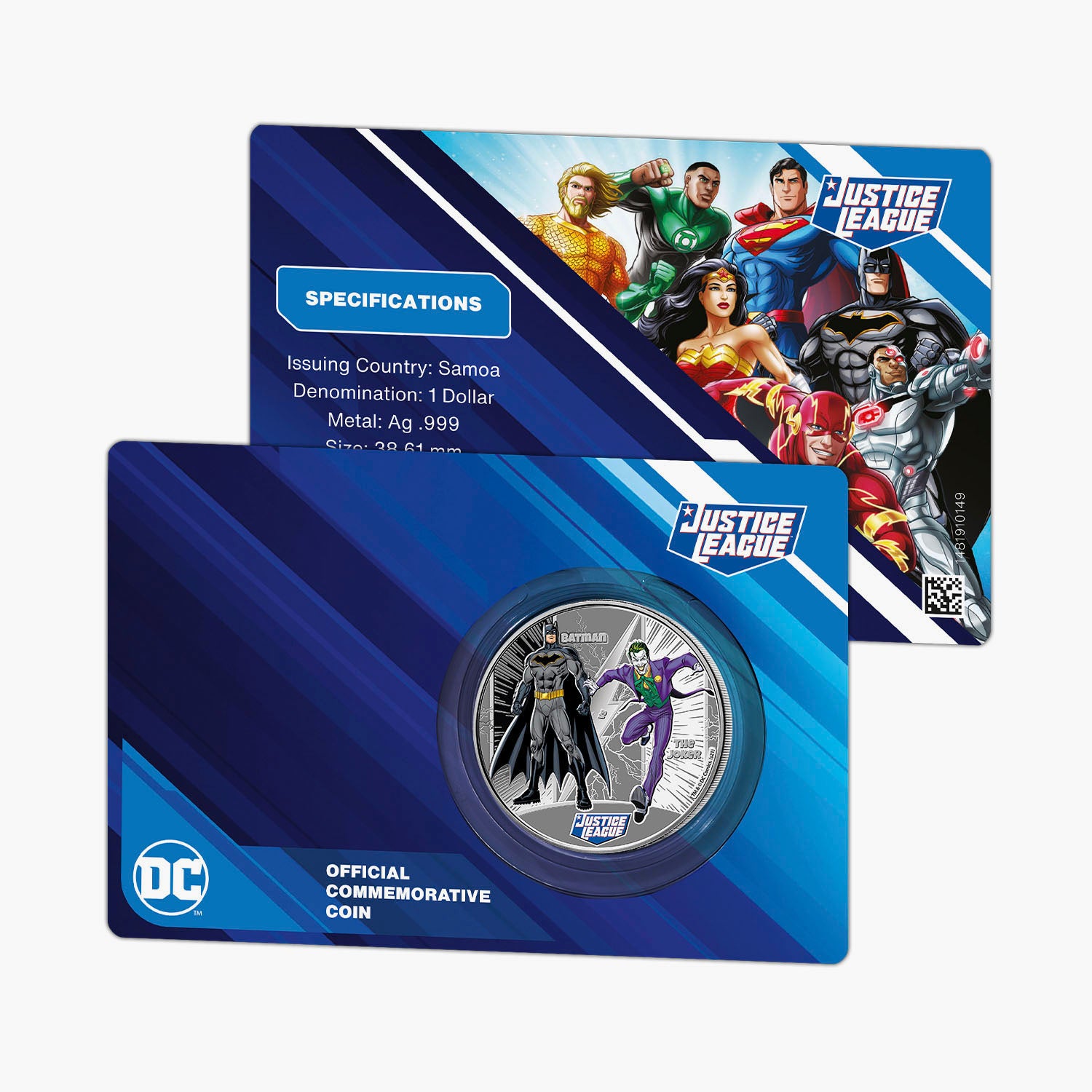 Justice League - Batman vs Joker 1/2oz Silver Coin