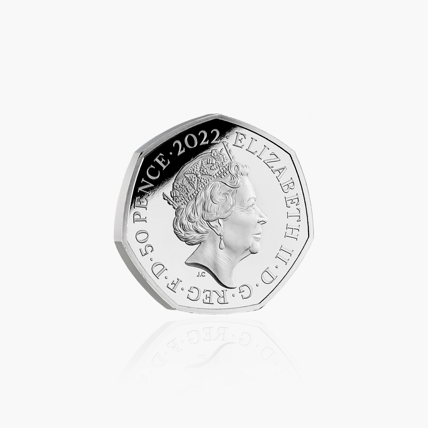 50 ans de fierté 2022 Royaume-Uni 50p Silver Proof Color Coin