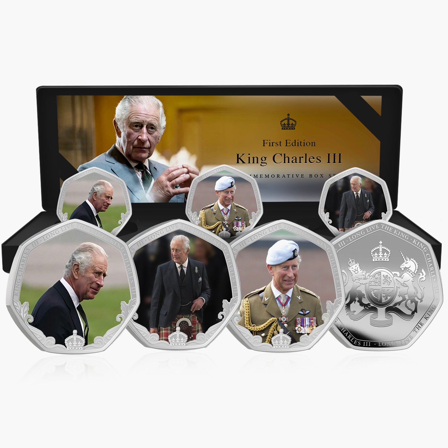 First Edition King Charles III Commemorative Box Set