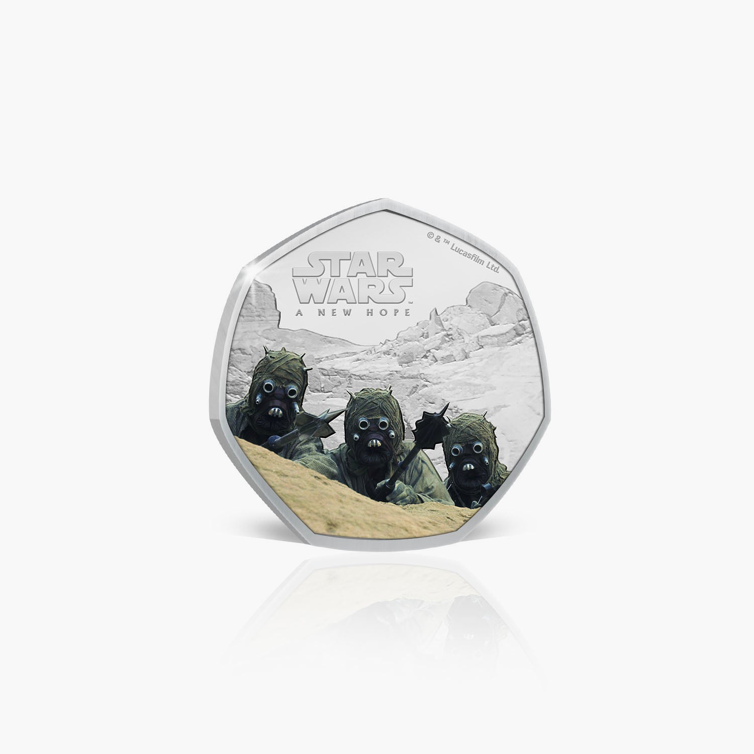 A New Hope - Tusken Raiders Silver Plated Coin