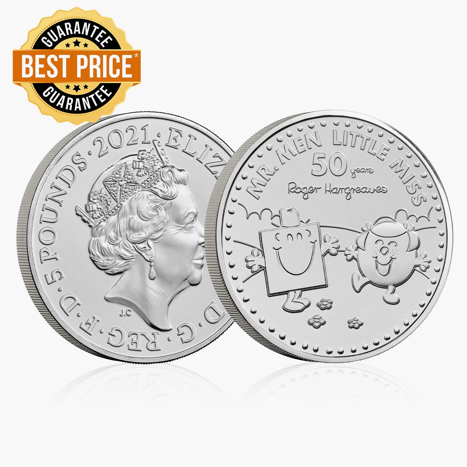 Mr Strong and Little Miss Giggles - Mr Men and Little Miss £5 Brilliant Uncirculated Coin