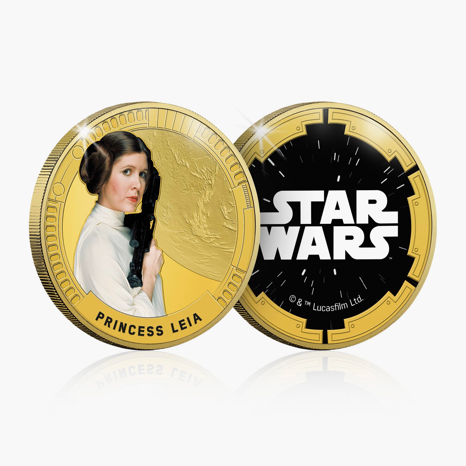 Princess Leia Gold - Plated Commemorative