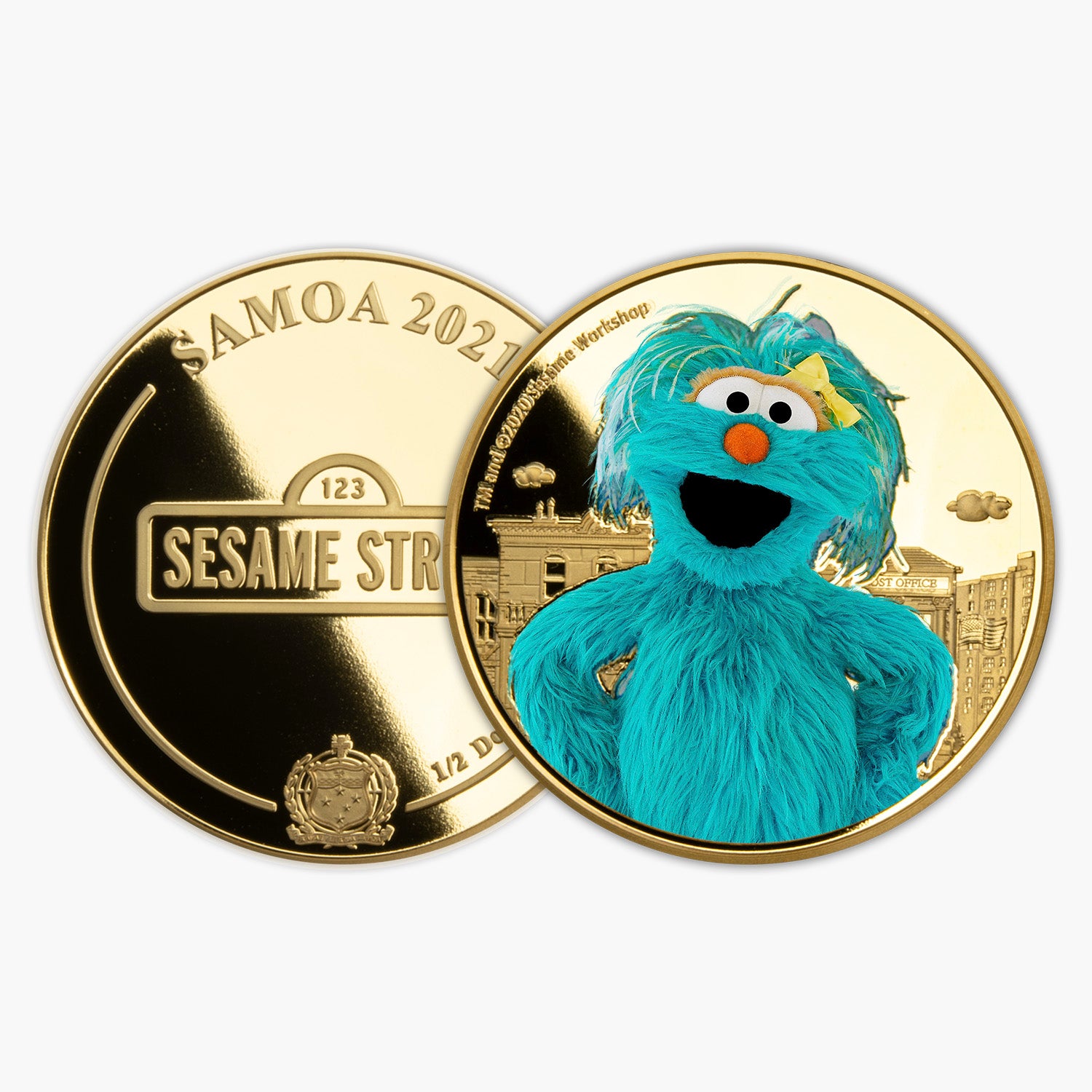 Sesame Street Rosita Gold Plated Coin