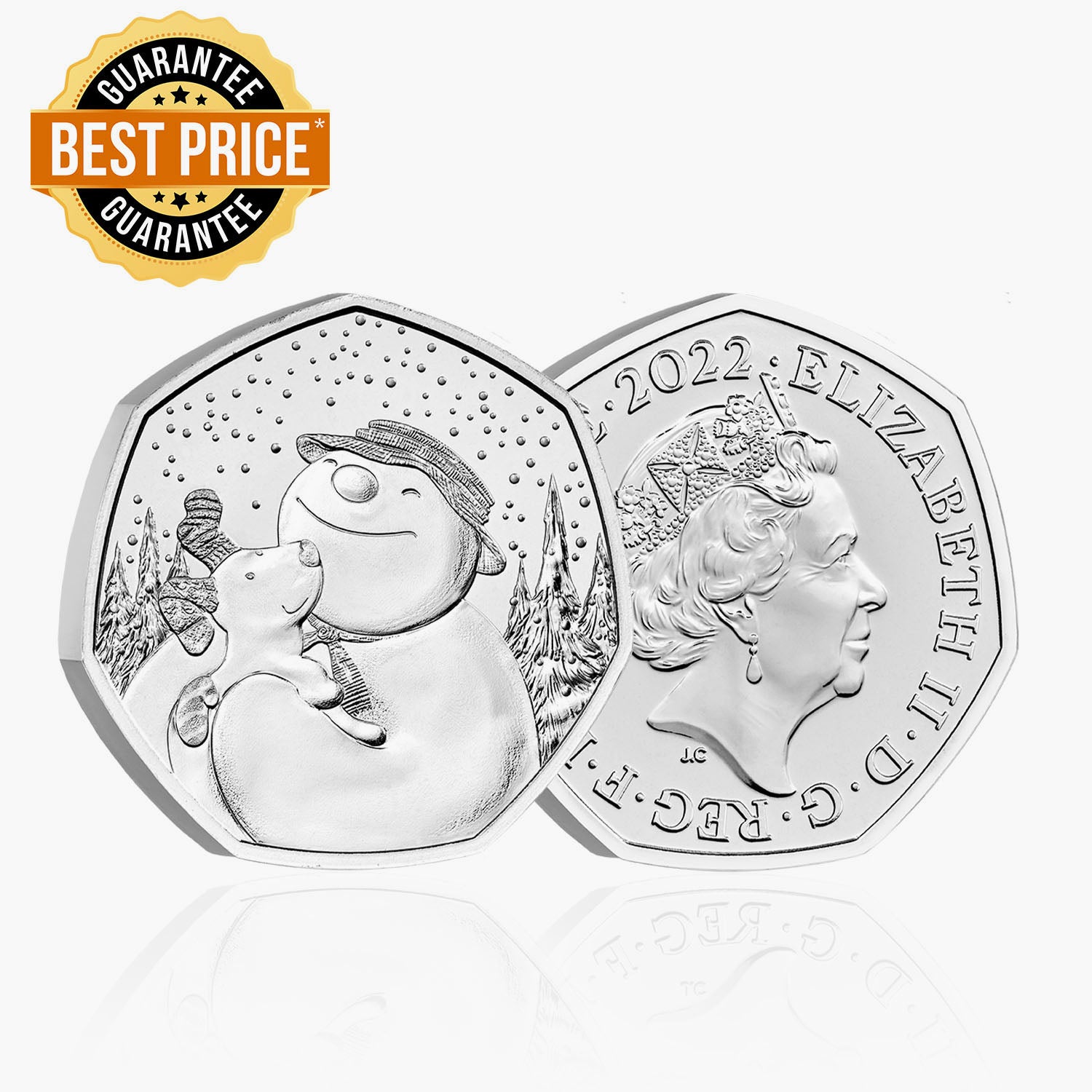 The Snowman and the Snowdog 2022 50p Brilliant Uncirculated Coin