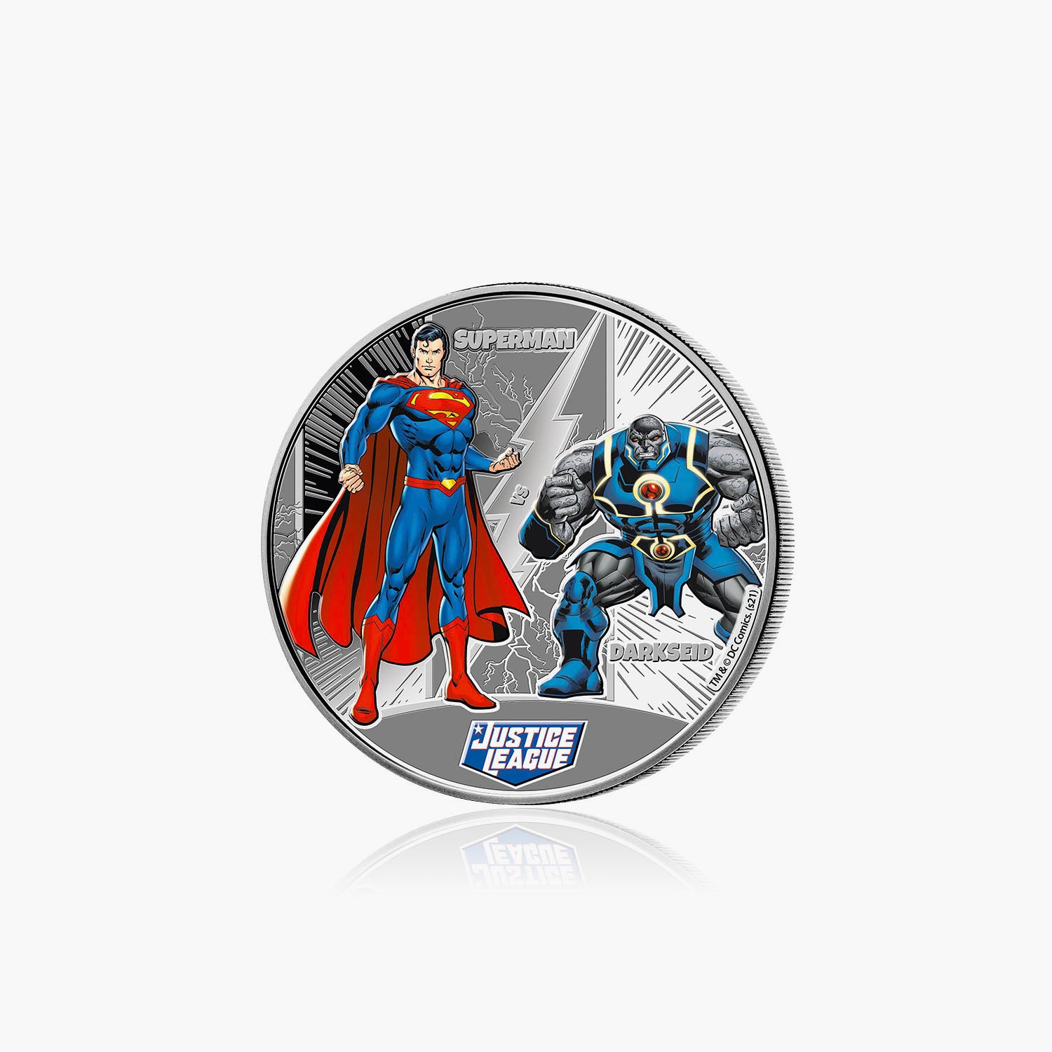 Justice League - Superman contre Darkseid Pièce d'argent de 1/2 oz