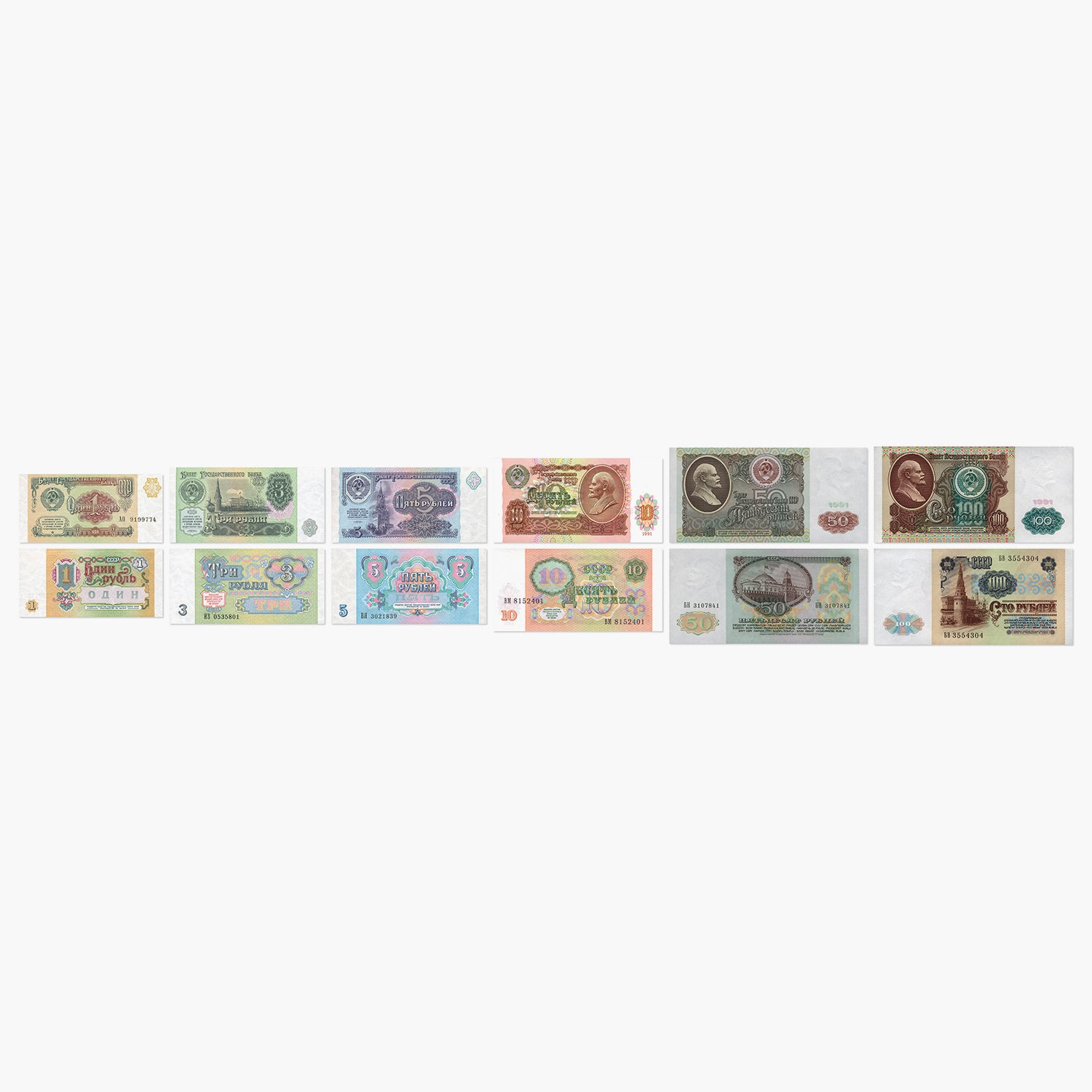 The last Banknote Issues from the USSR