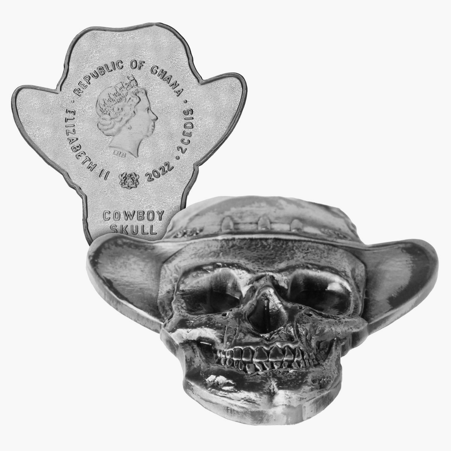 Cowboy Skull Shaped Coin