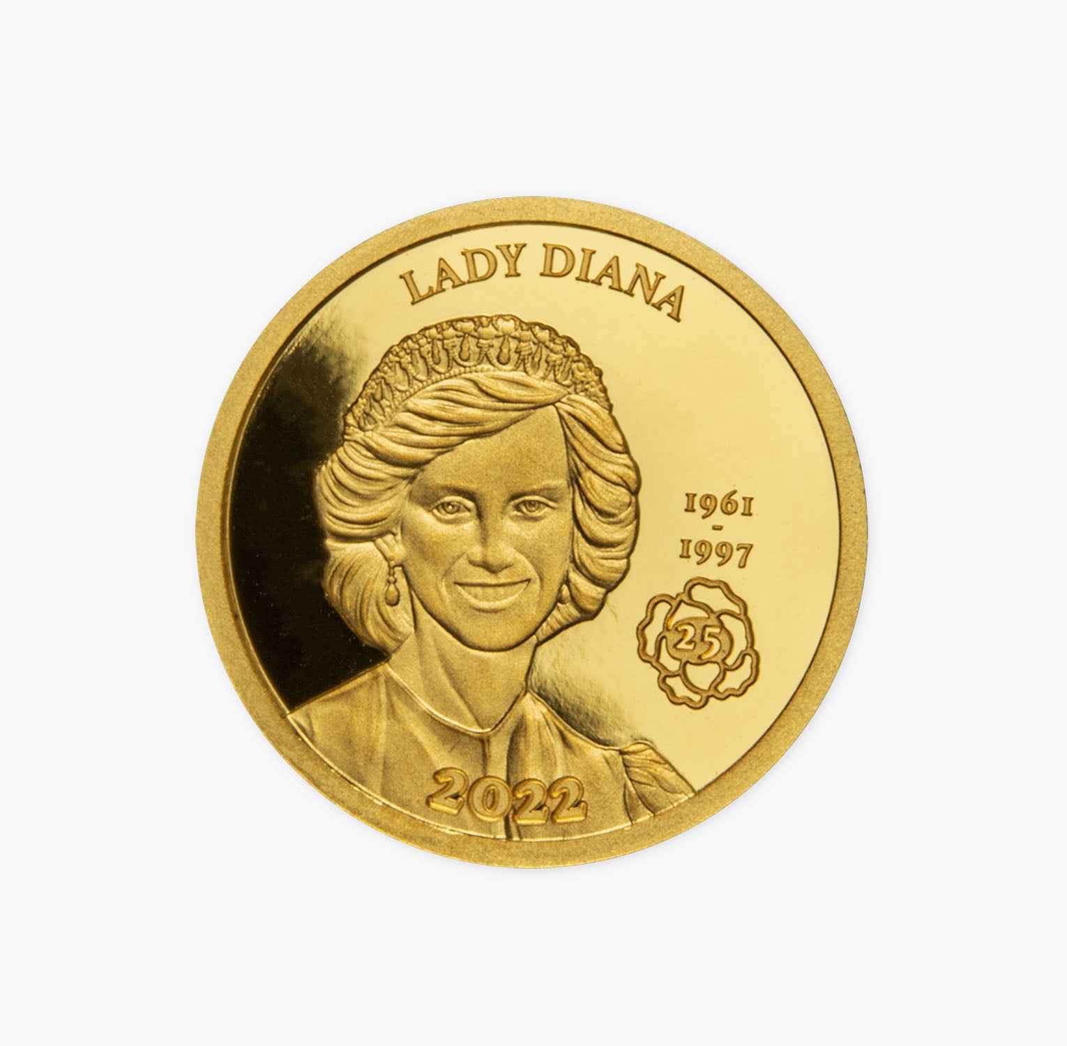 25th Anniversary Diana Princess of Wales 2022 Gold Coin