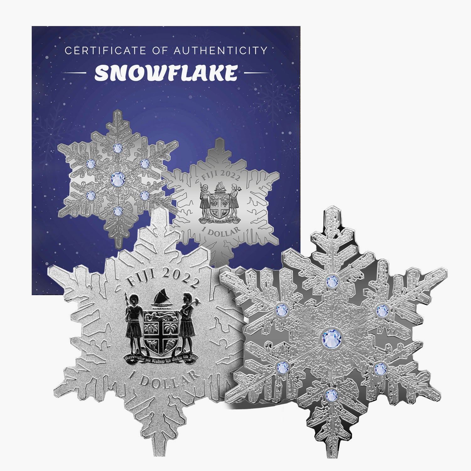 The Snowflake 1 Dollar .999 Silver Coin
