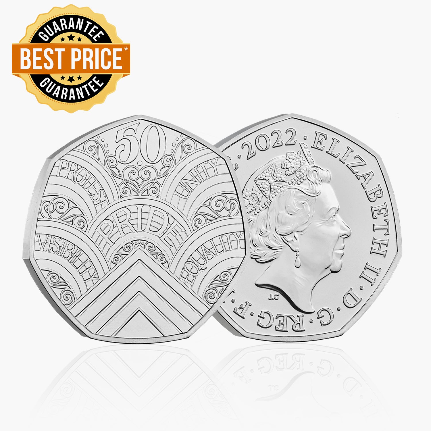 The 50th Anniversary of Pride 2022 UK 50p BU Coin