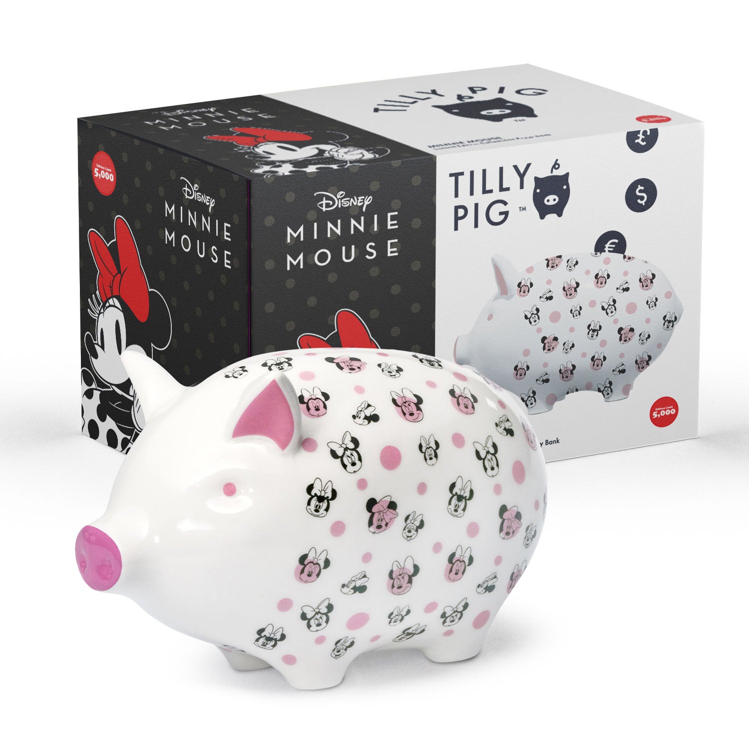 Tilly Pig - Disney Minnie Mouse Piggy Bank