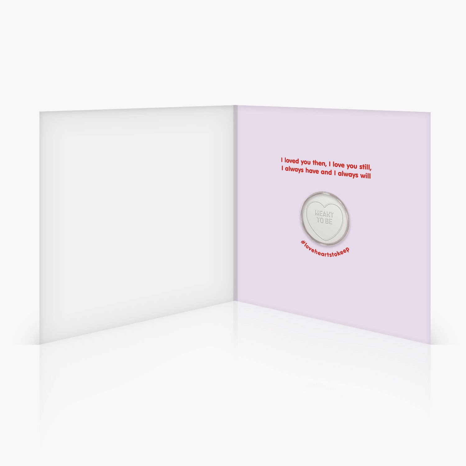 Meant To Be Love Heart Card