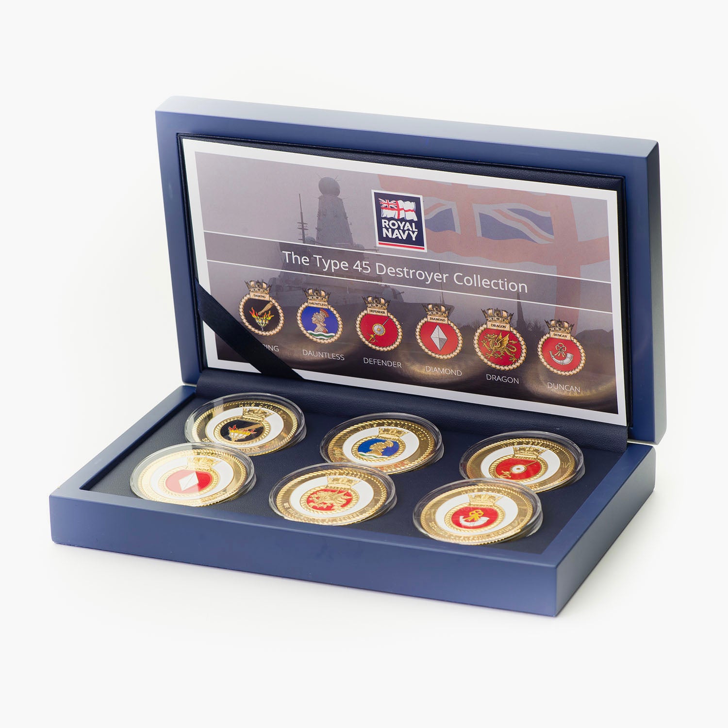 Type 45 Destroyer Gold-Plated Commemoratives Boxset