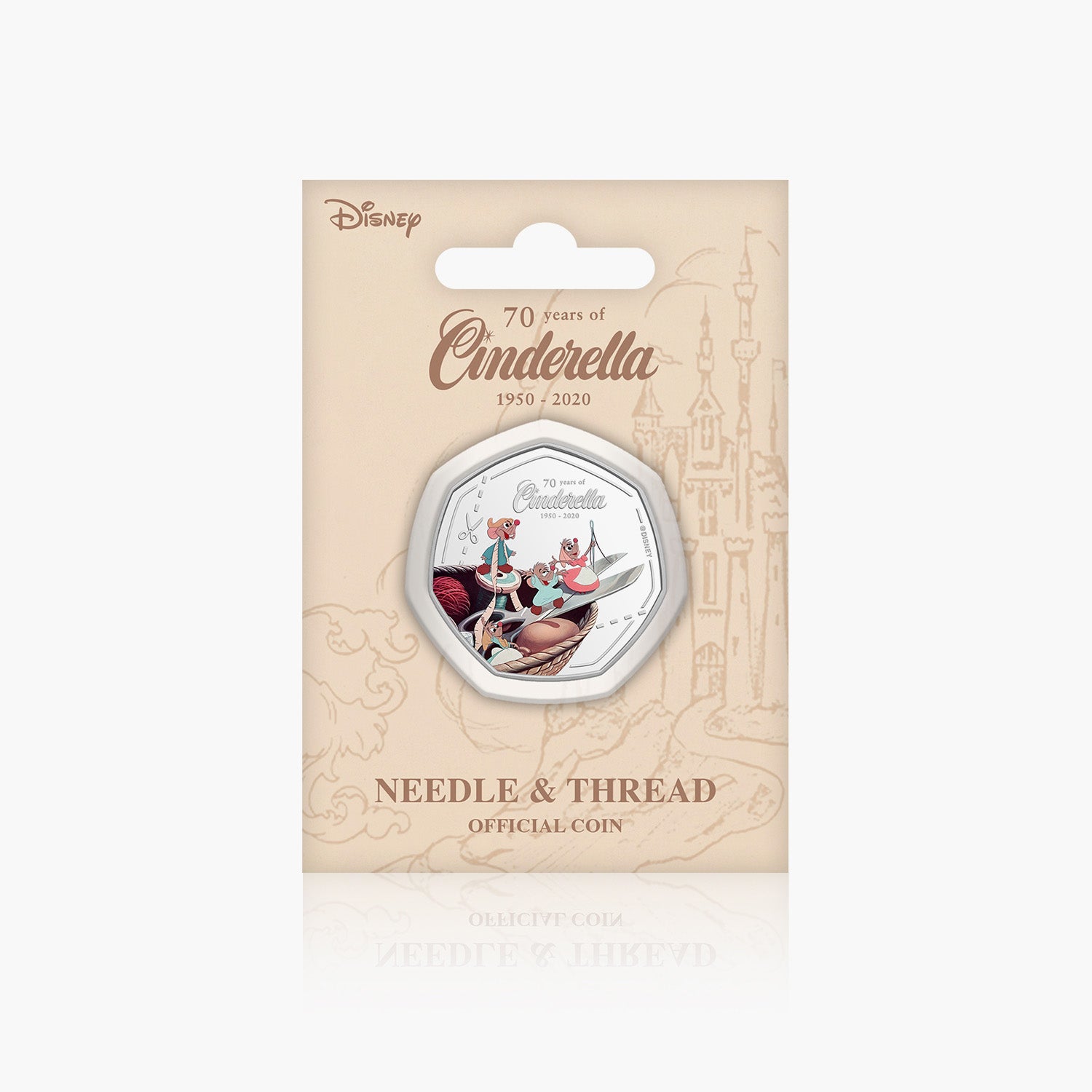 Needle & Thread Silver Plated Coin