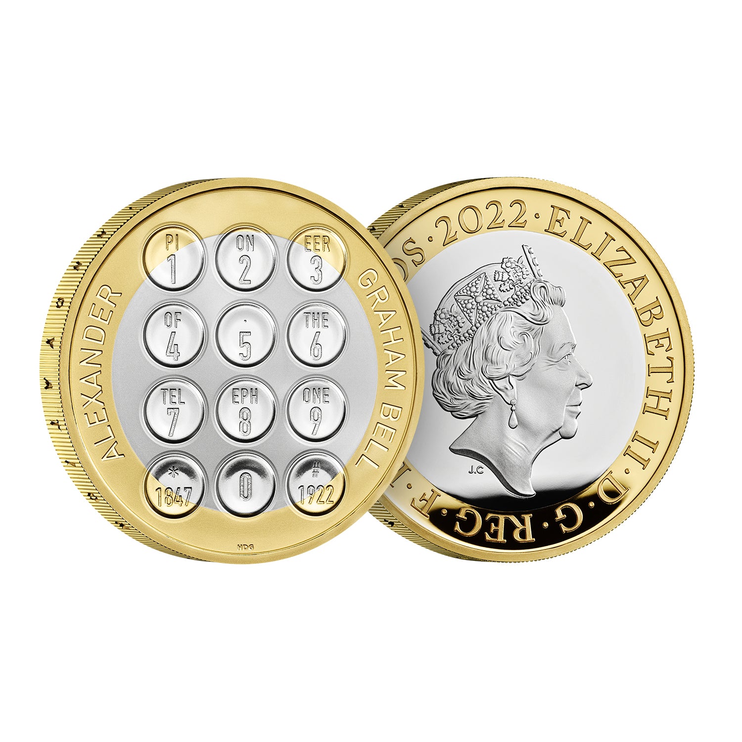 Alexander Graham Bell 2022 UK £2 Silver Proof Coin