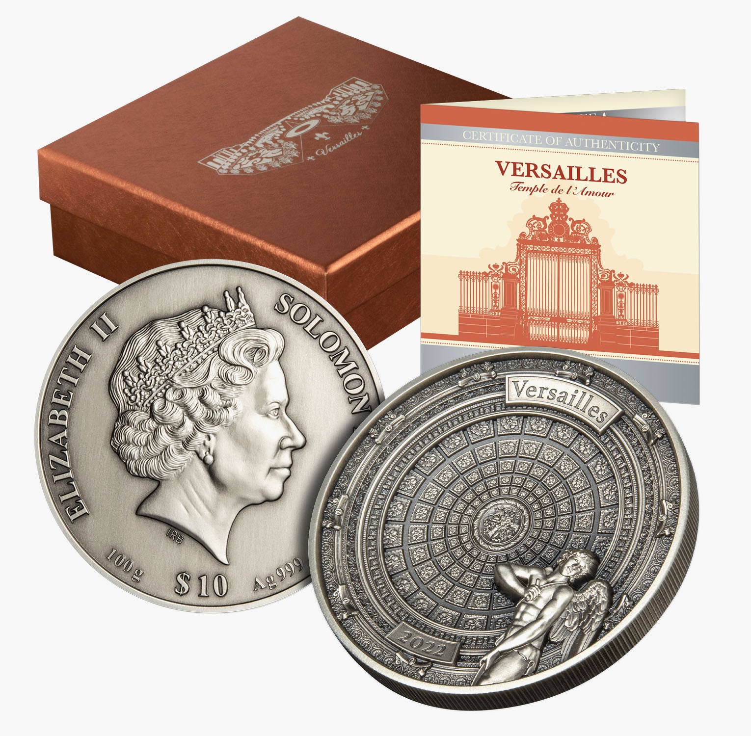 Temple of Love Versailles 4 Layer Solid Silver Coin
