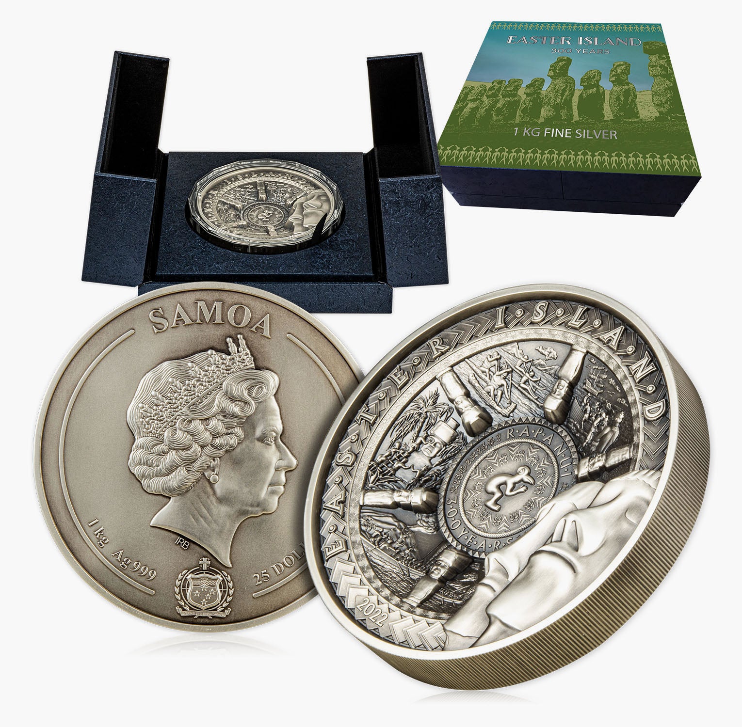 Easter Island 1kg Silver Coin