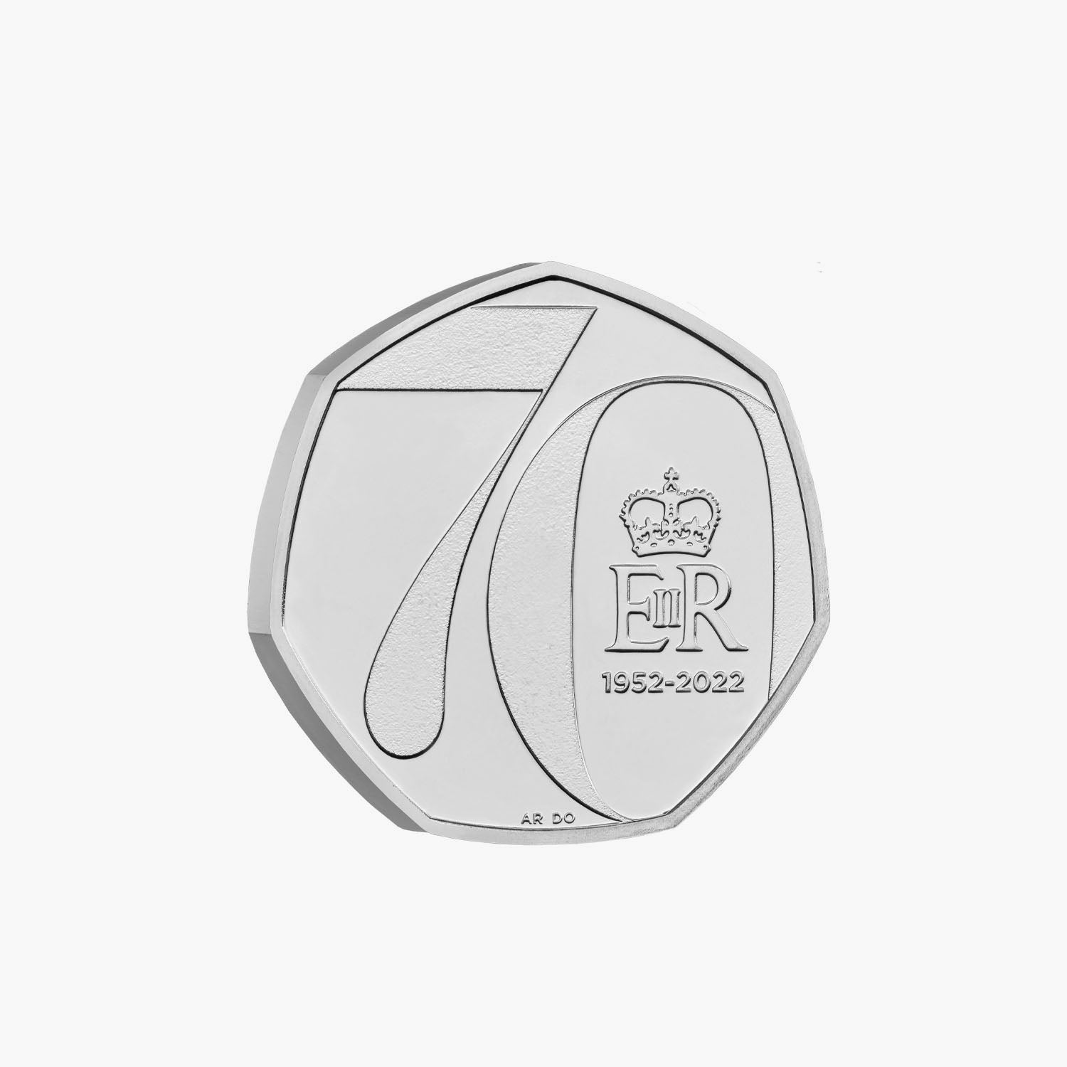 女王陛下のプラチナ ジュビリー 2022 英国 50p BU コイン