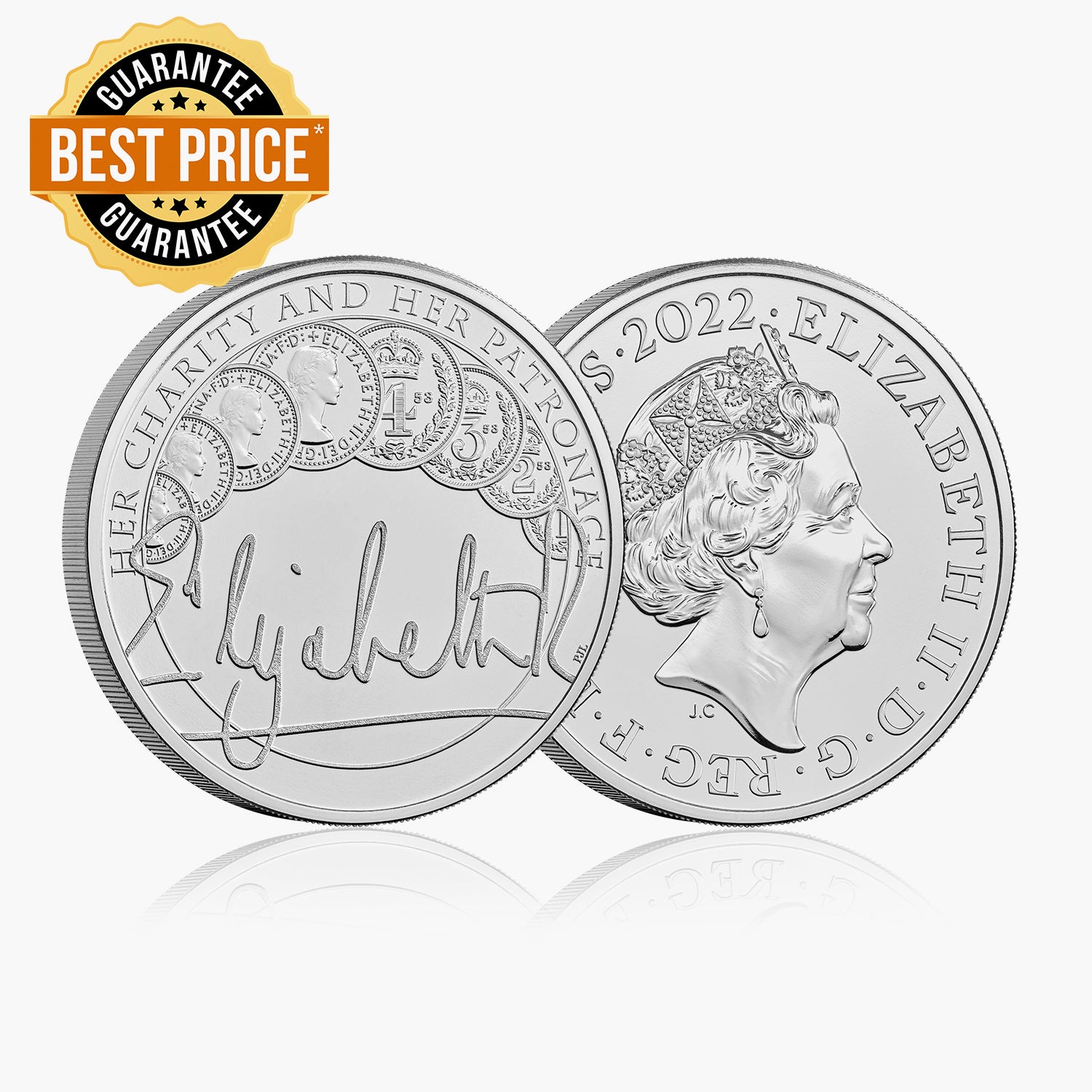 The Official Queen’s Reign Charity & Patronage 2022 UK £5 BU Coin