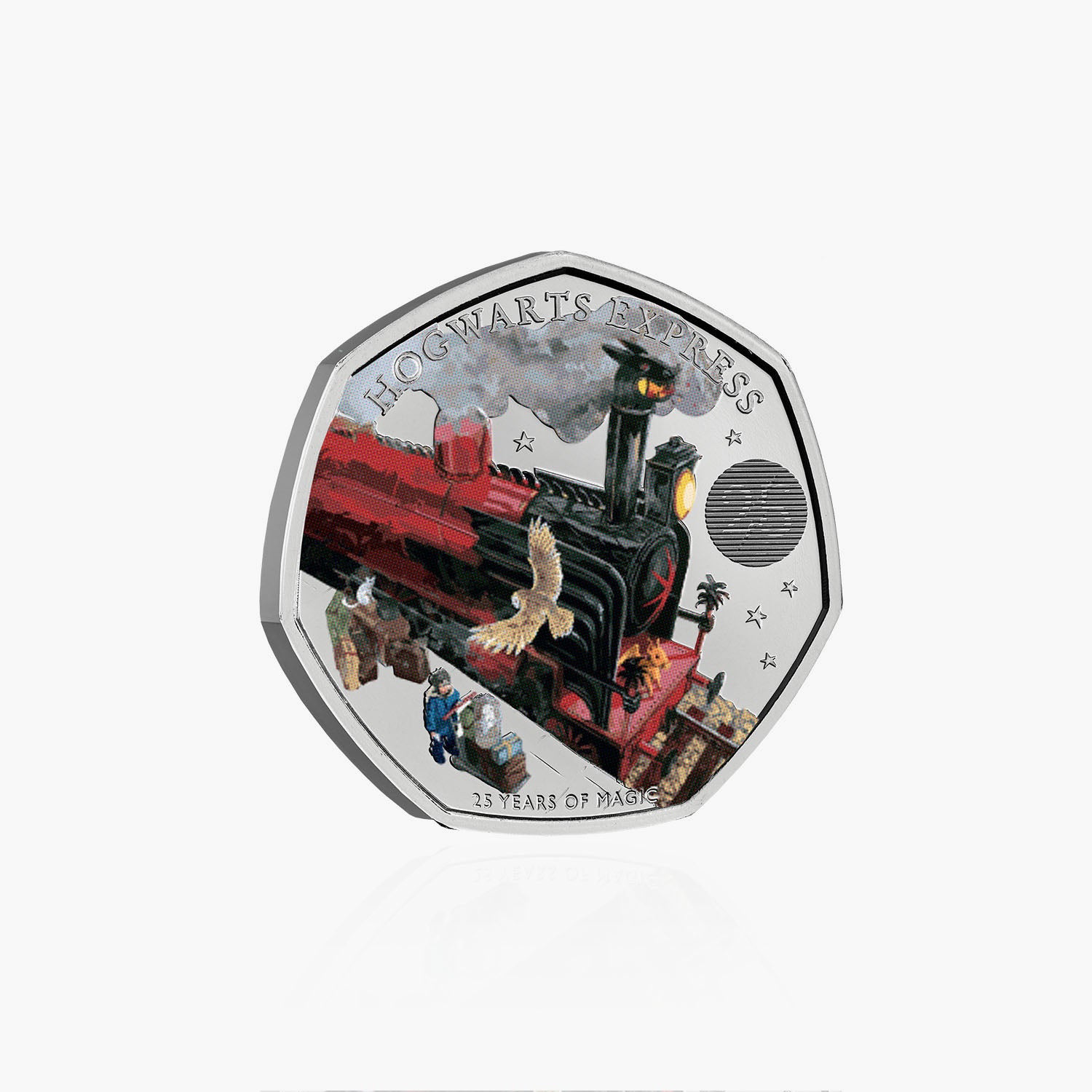 Harry Potter - Hogwarts Express 2022 UK 50p Silver Proof Colour Coin