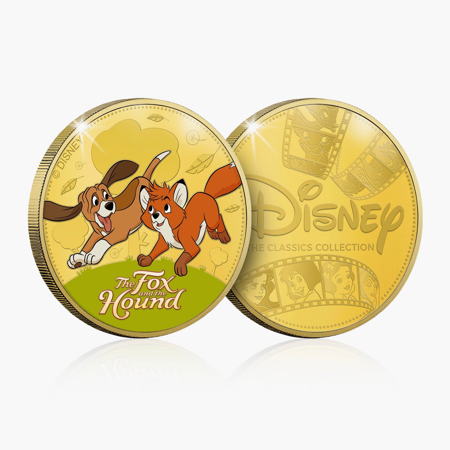 The Fox And The Hound Commemorative - Gold Plated