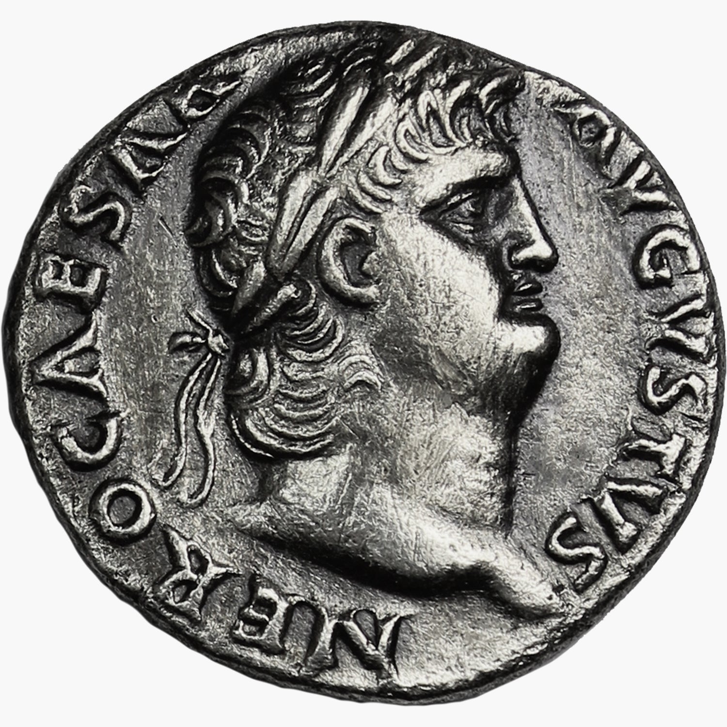 Emperor Nero in Silver