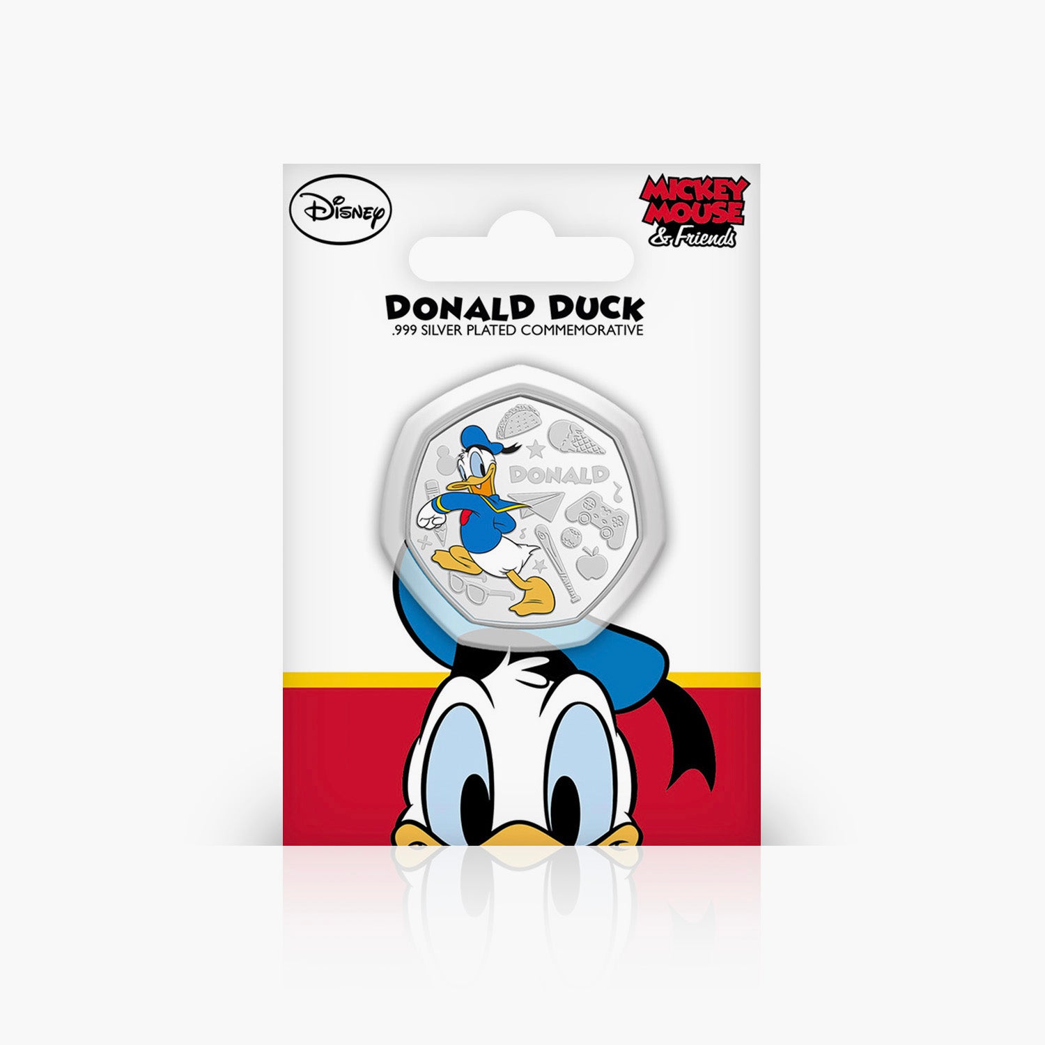 Donald Duck Silver Plated Commemorative