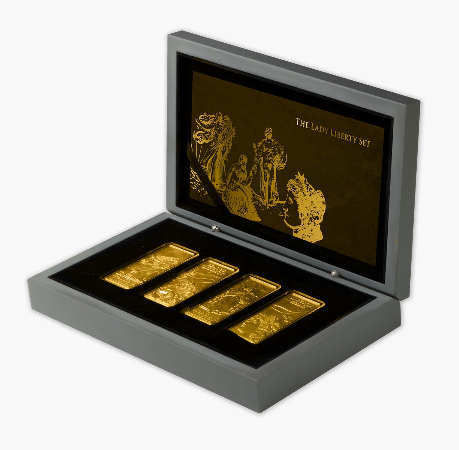 The Lady Liberty 2022 Solid Silver Coin Bar Set