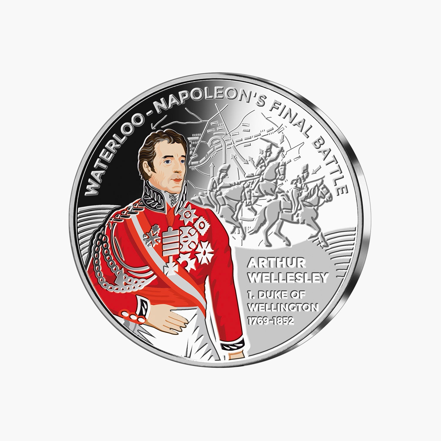 Napoleons Final Battle - Solid Silver 3 Coin Set