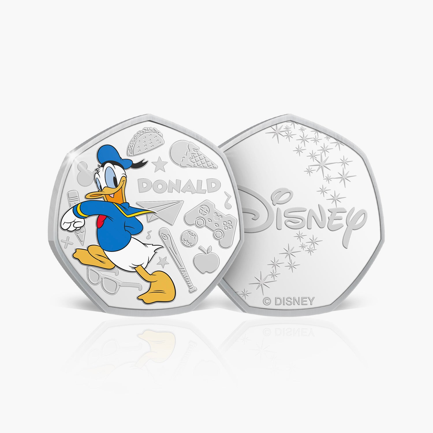 Donald Duck Silver Plated Commemorative