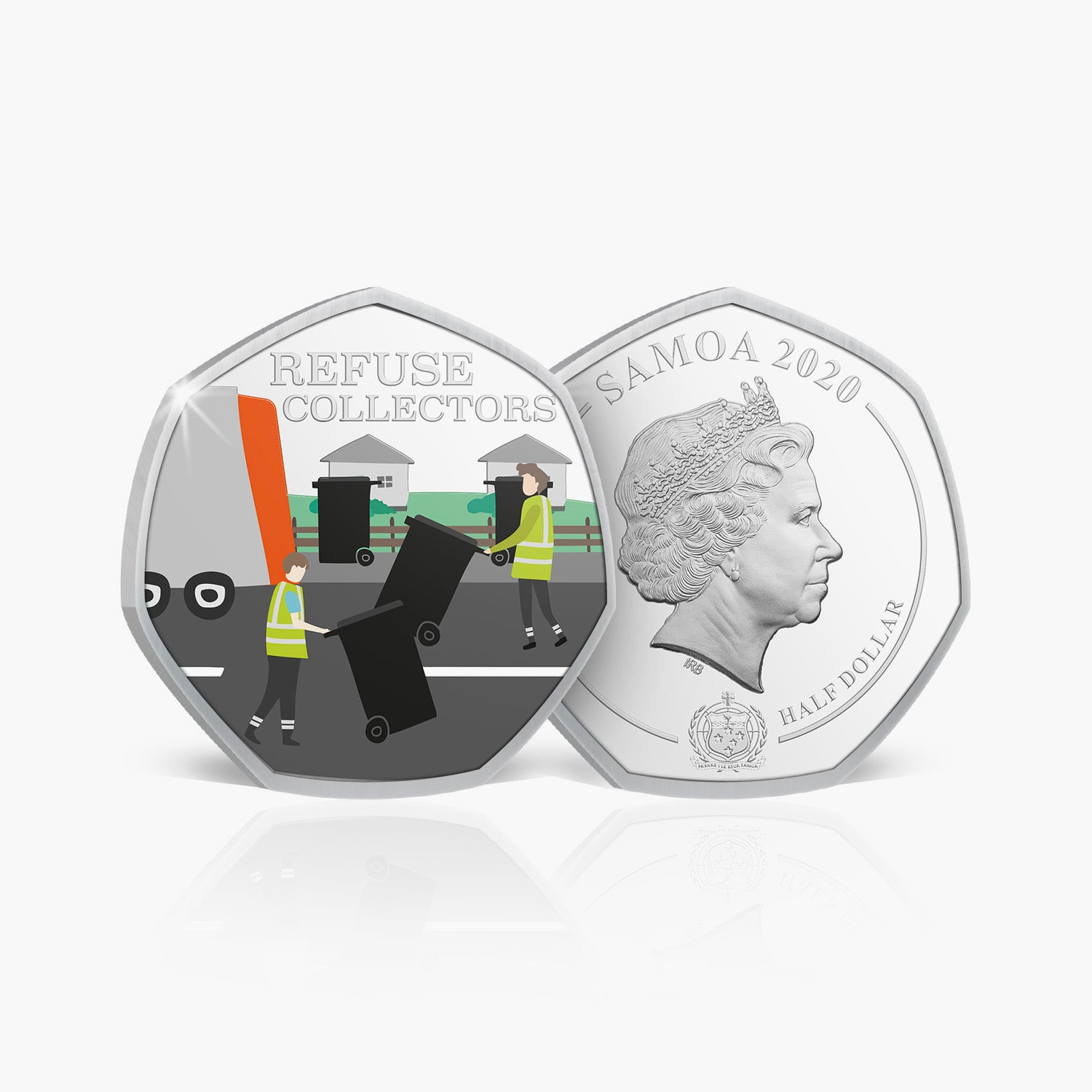 Refuse Collectors Silver Plated Coin