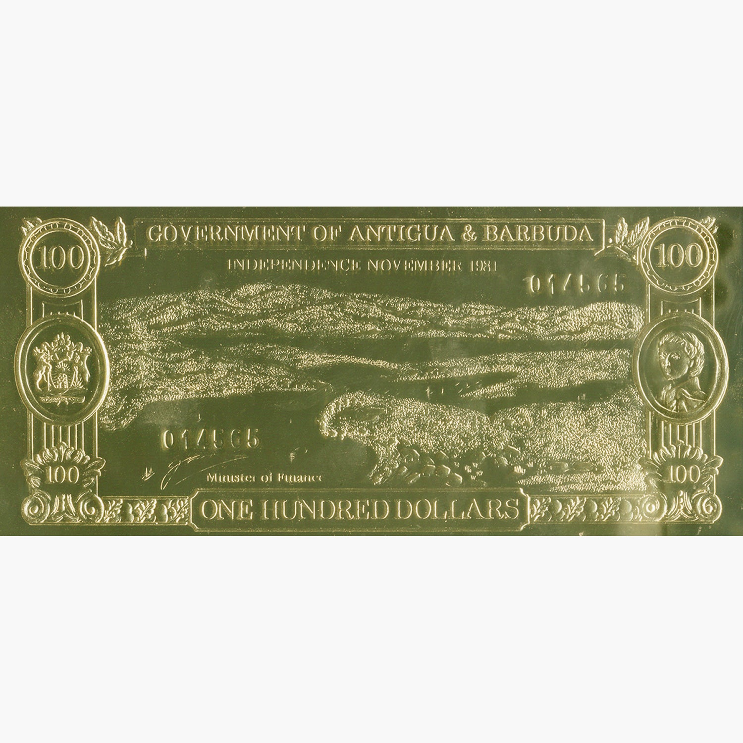 Gold and Silver Ship Banknote